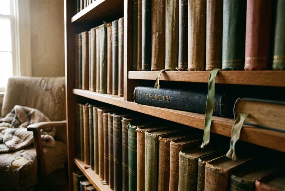 Well-used math and writing reference books on a Lily's Tutoring Services tutor's shelf in Maryland