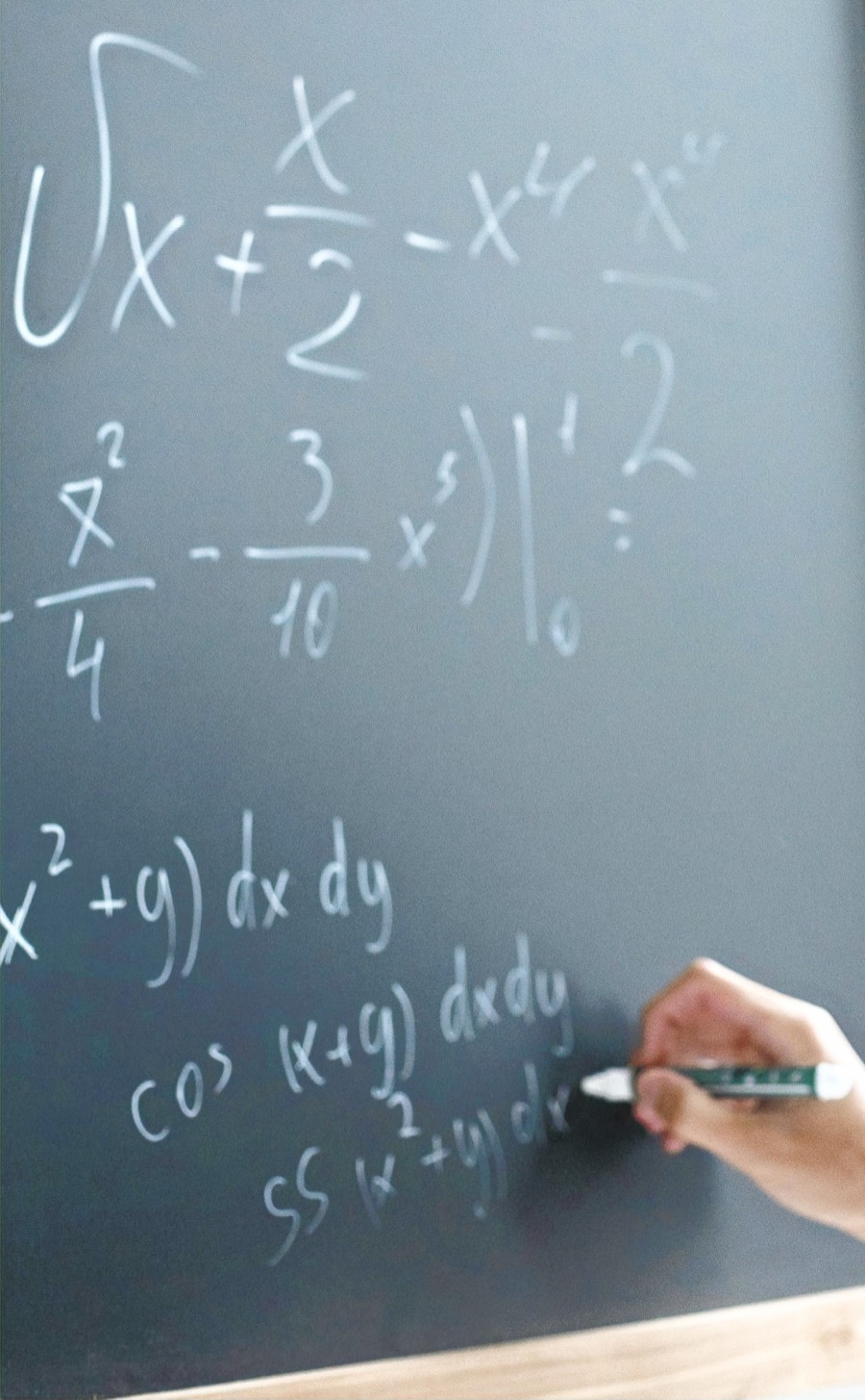 Calculus equations on a chalkboard, the kind of math the expert tutors at Lily's Tutoring Services cover with Maryland students
